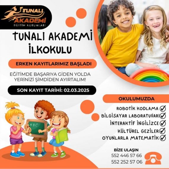 Tunalı Akademi İlkokulu Erken Kayıtlar